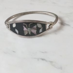 Black and white butterfly bracelet